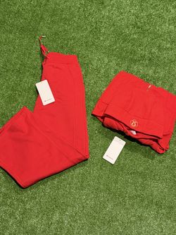 Lululemon Red Scuba Set Size 8