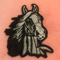 horse iron on patch 
