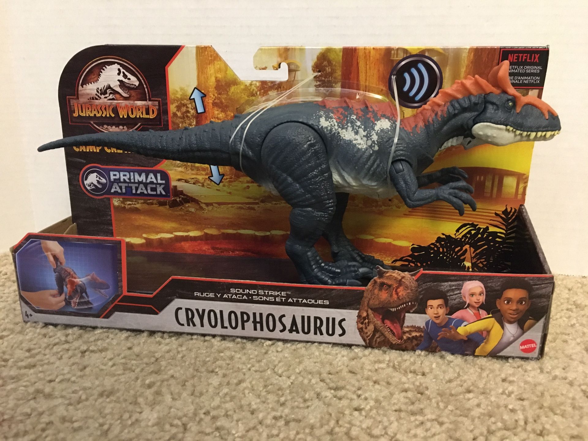 Rare Jurassic World Cryolophosaurus Dinosaur Camp Cretaceous Kids Toy New