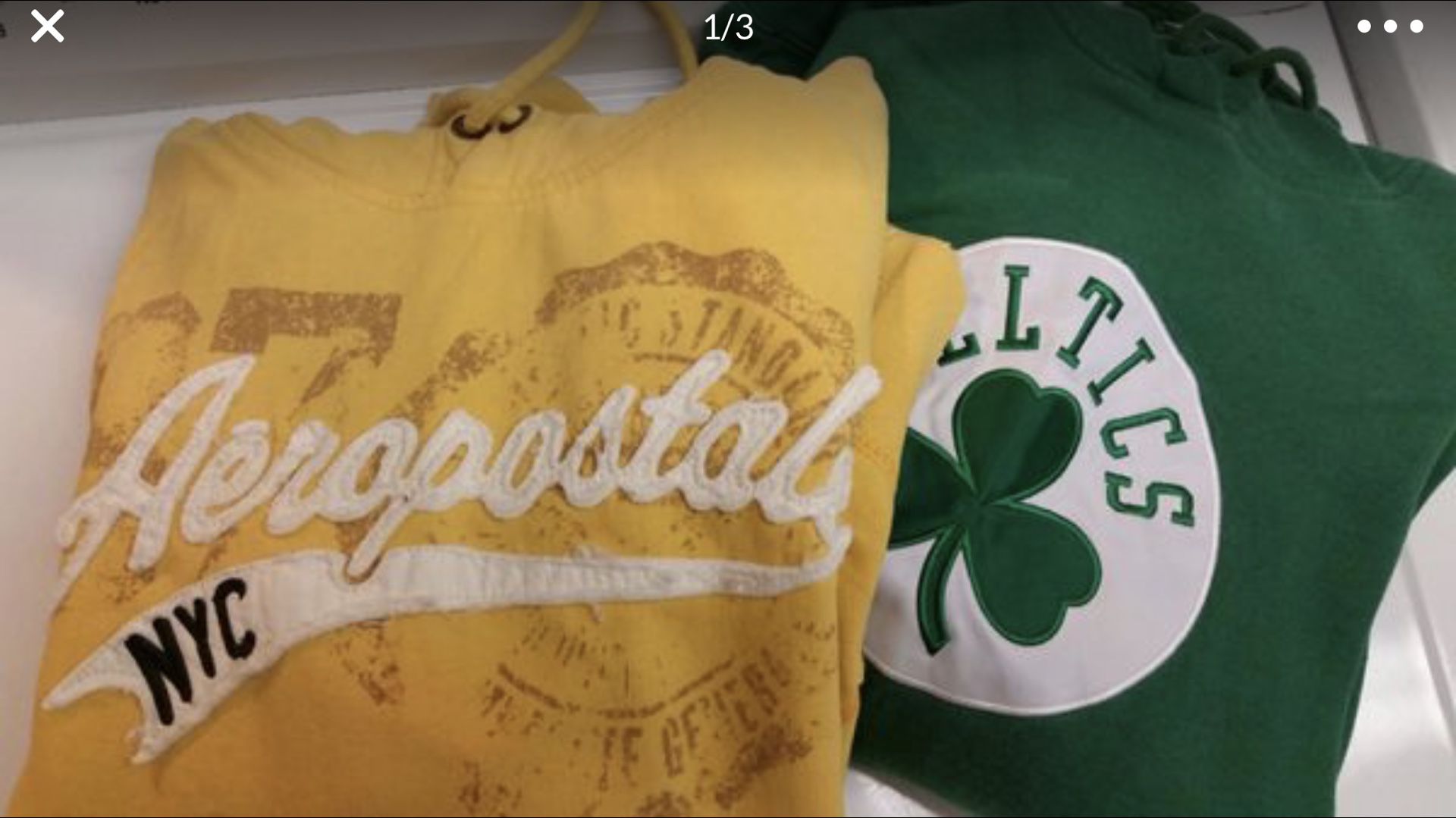 Aeropostale and Celtics hoodie