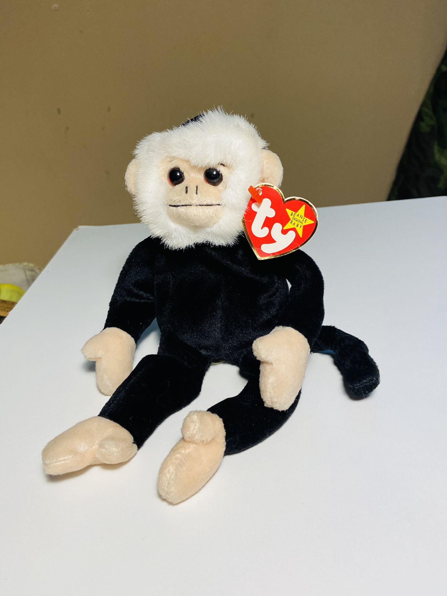 Beautiful Vintage Ty Beanie Baby “Mooch” The Spider Monkey.. With 1998 Tush Tag Errors Dated 1999