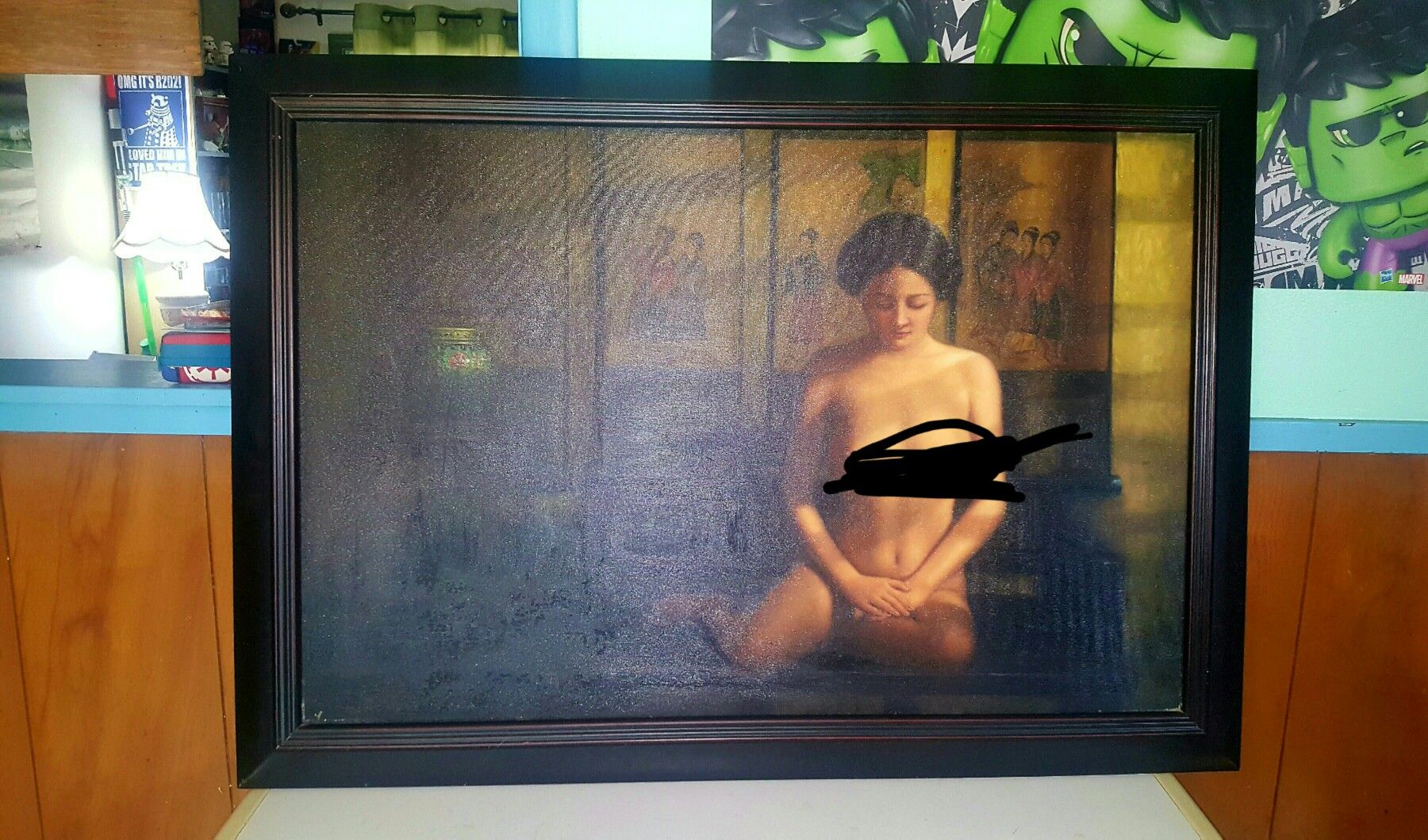 Oriental Art Oil Painting Woman Nude Sofa size painting art