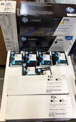 HP Printer Ink and Toner Cartridge Lot