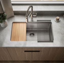 Brand New Costco Kohler Provo 33" Dual Mount Single-bowl Workstation Kitchen Sink Kit