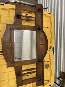 Doris Lewis Antiques Mirror Hat Rack