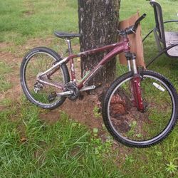 A Mountain Bike With Brand New Tires On It