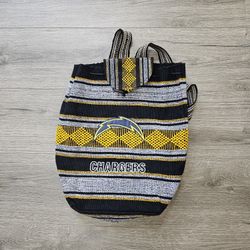 Los Angeles Chargers Woven Knitted Napsack Backpack 