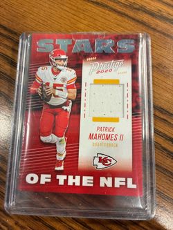 Patrick Mahomes 2020 panini prestige stars of nfl jersey card