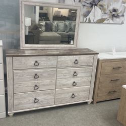 New Ashley Dresser And Mirror 