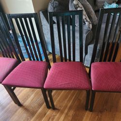 Four Black Dining Chairs Used