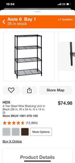 Metal shelf