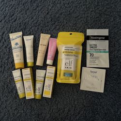 9 Mixed MAKEUP BEAUTY SPF Sunscreen Bundle - ELF Vacation Coola Supergoop! Etc
