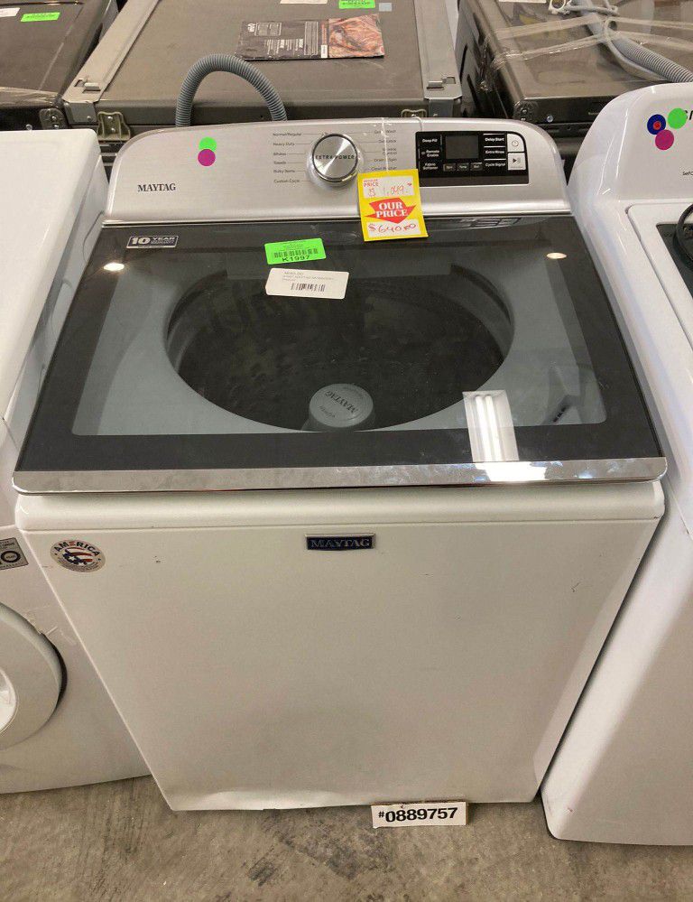 MAYTAG MVWHW 4.7 cu. ft. Smart Capable White Top Load Washer RXRA6