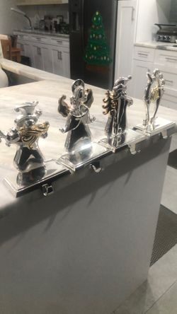 4 Beautiful Stocking Holders 
