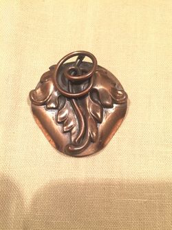 Roslyn Hoffman Copper Brooch