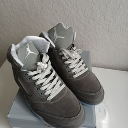 Jordan 5 Retro Wolf Grey Mens Size 9.5