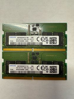 2x8GB Samsung DDR5 4800MHz Laptop RAM