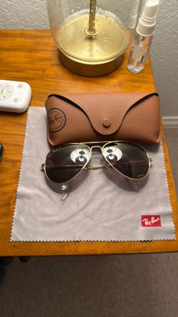 SEND OFFERS - Rayban Aviators - Original Chromance Lenses + case