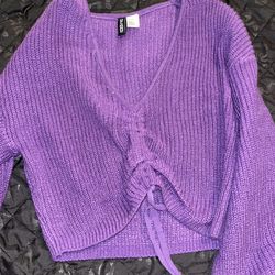 S purple H&M sweater 