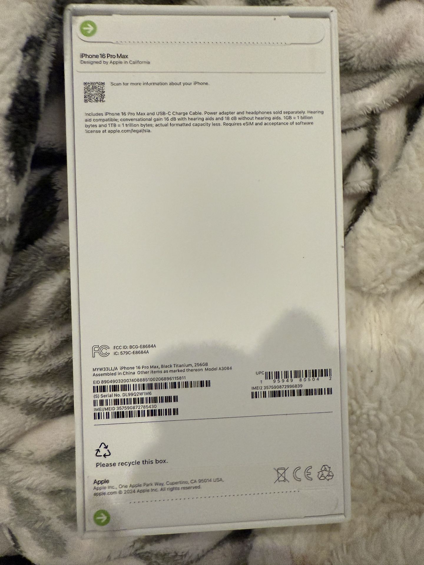 iPhone 16Promax 256 Don’t Contact If Less Then 1100