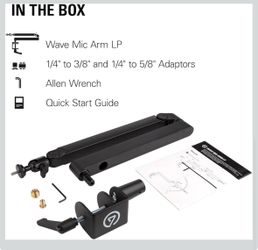 Elgato Wave Mic Arm Low Profile Microphone Boom Arm