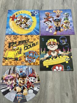 5 Paw Patrol 24 Piece Puzzles