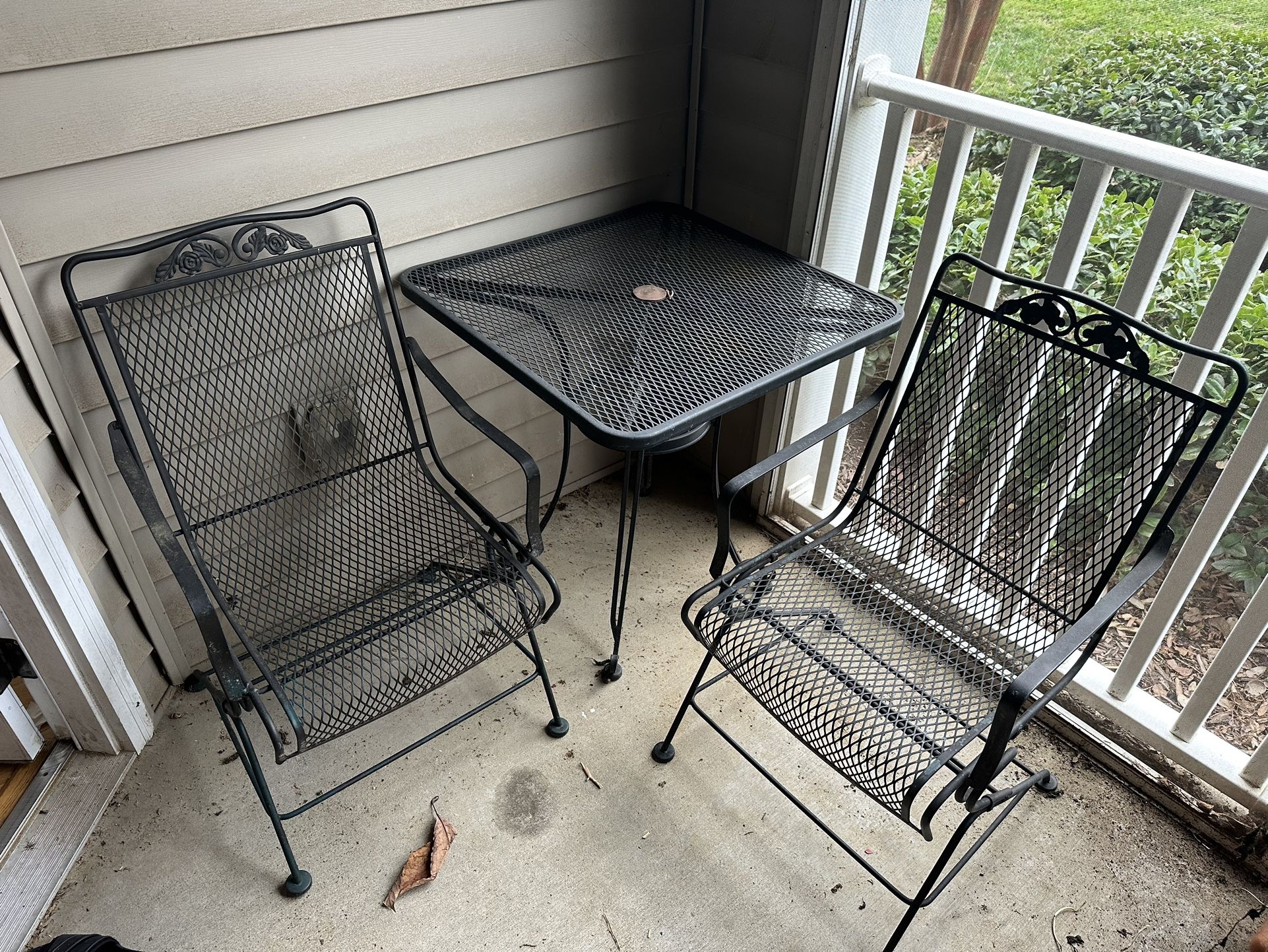  Wrought Iron Patio Set 