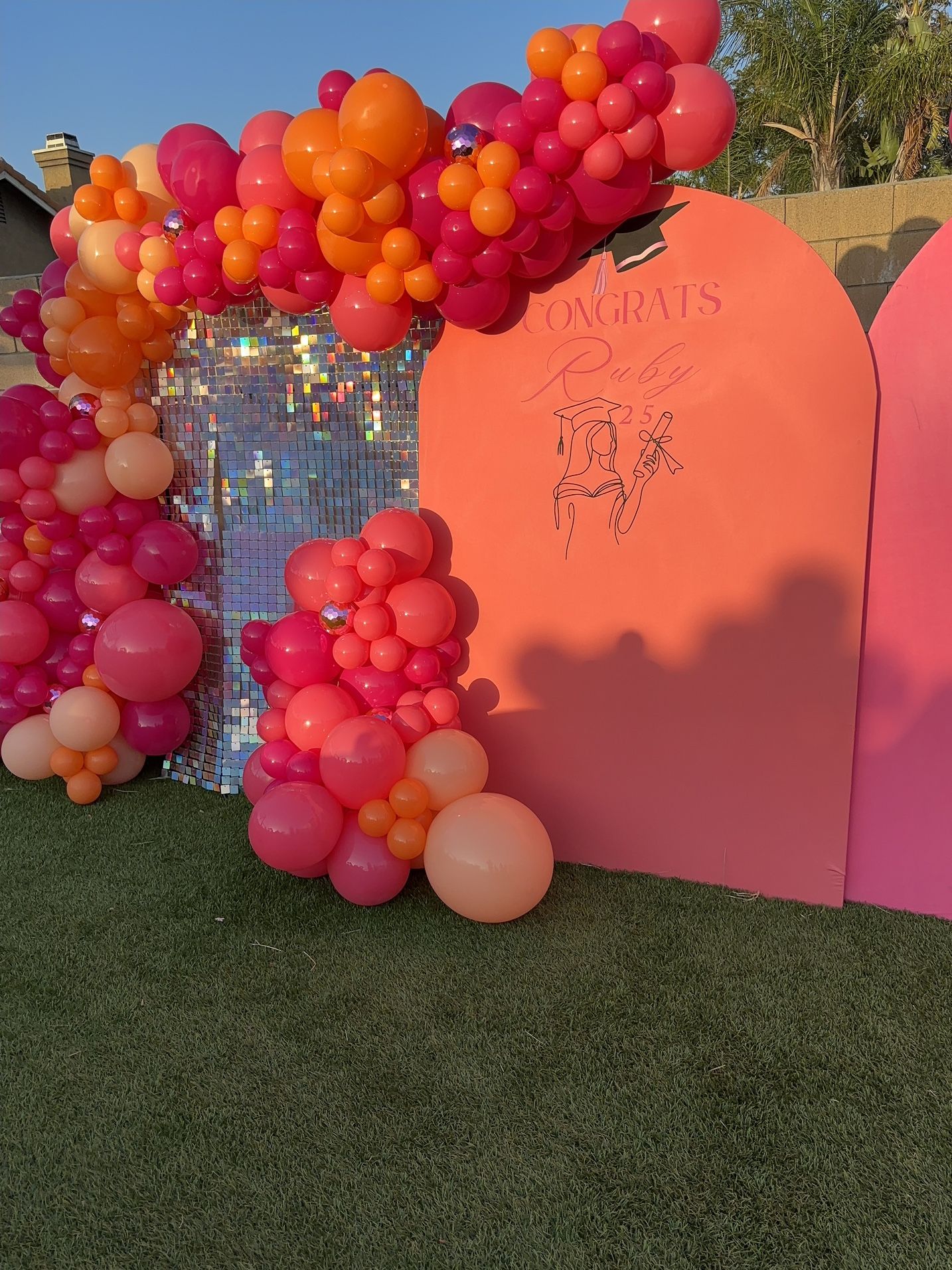 Graduation Backdrop Balloons