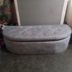 Gray Ottoman  