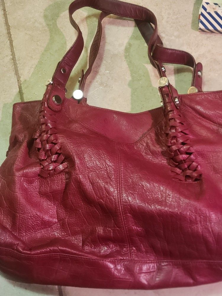 B.Makowsky Leather Shoulder Bag