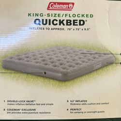 Coleman King Size Air mattress- Brand new