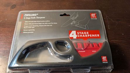 Zwilling 4-Stage Ultra-Sharp Knife Sharpener, Easy to Use Safe No Slip Base