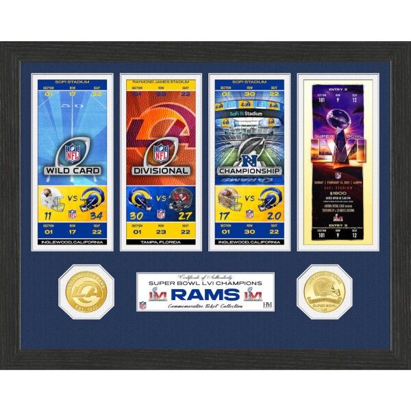 Los Angeles Rams Road to Super Bowl 56 Championship Ticket Collection