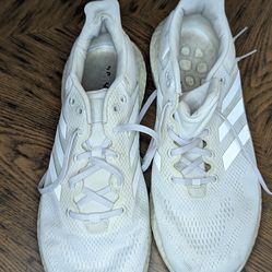 Adidas PUREBOOST 21 Shoes Mens 13 Cloud White Dash Grey Mesh Sneakers GY5094