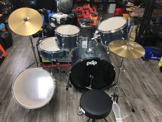 🥁 PDP 5-Piece Drum Set w/ Cymbals, Hardware & Throne 🥁