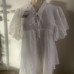 Chicken Blouse Size Large New 