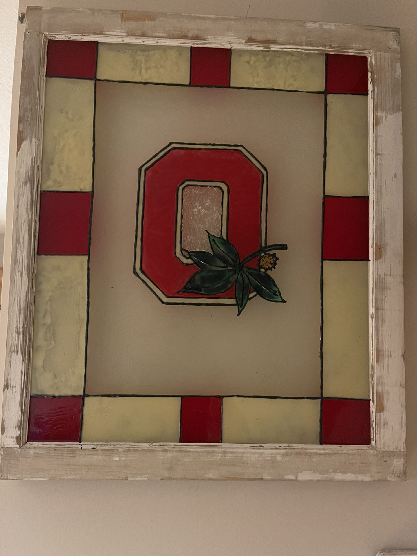 Ohio State Stained Glass Wall Hanging 