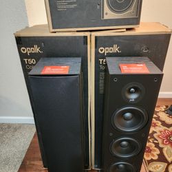 Polk Tower T50 & T15 Home Audio Speakers