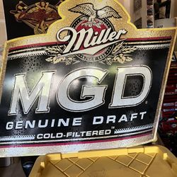 MGD Beer Tin Sign