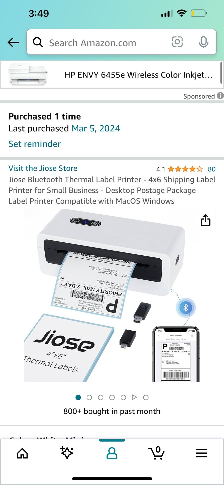 Jiose Bluetooth Thermal Label Printer