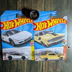 Hot Wheels 90 ACURA NSX. 64 CHEVY CHEVELLE SS.