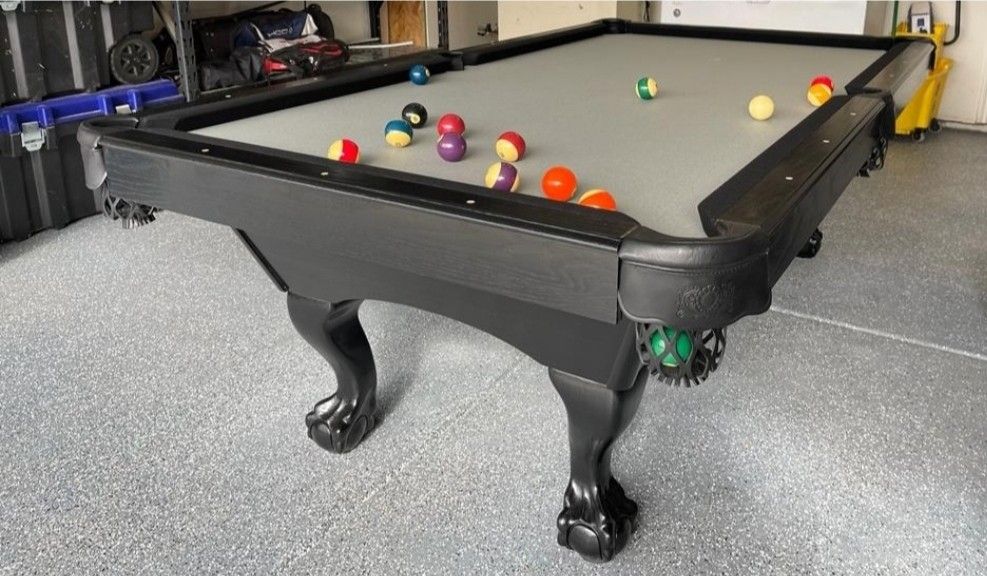 7ft Brunswick Pool Table -black- Excellent Cond-new Felt Any Color, Free Setup And Delivery 