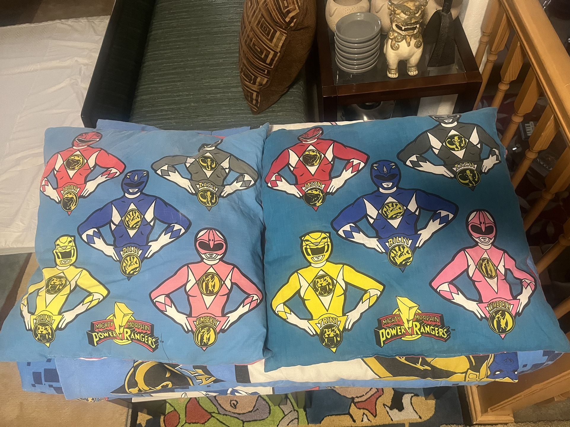 POWER RANGERS Dual sided Pillows 18x18”