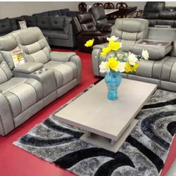 New Manual Reclining Sofa And Loveseat. Get It Now For Only $49 And Pay Later 