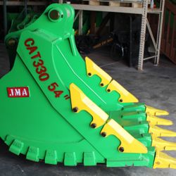 Excavator CAT 330 Bucket Rock Heavy Duty 54 inch width. Without the Pins.