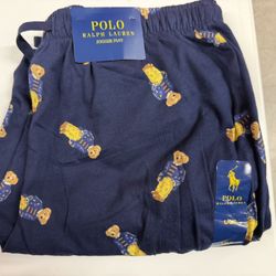 Polo Ralph Lauren Men's All Over Polo Bear Cotton Sleep Jogger Pants Size L