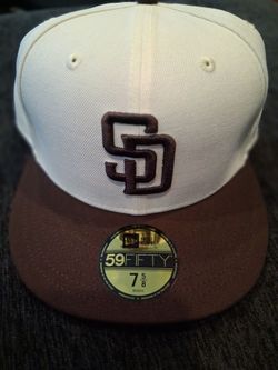MLB New Era San Diego Padres 59fifty Fitted Hat 7 5/8 $30