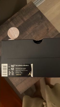 Jordan 14 Supreme Black size:10.5
