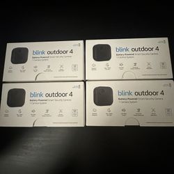 (4)Blink Outdoor 4 Wireless Outdoor Smart Home Security Camera System (4th Gen) New