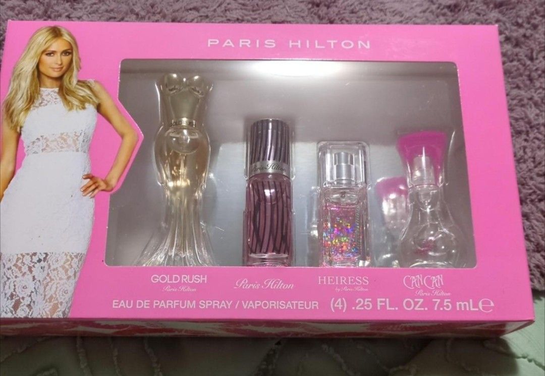 Paris Hilton Paris Hilton perfume set - 4 mini bottles (gold rush, heiress, sweetheart, and diamonds